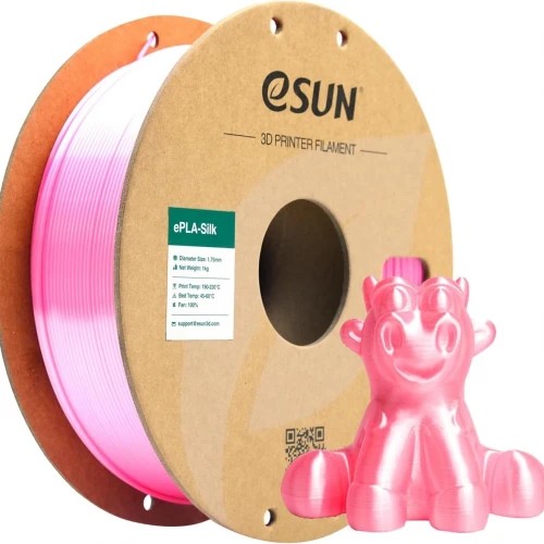 eSUN 1,75 mm ePLA-Silk Pembe Filament (1 KG)