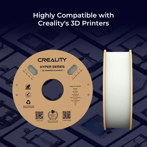 Creality 1.75 Mm Hyper PLA Beyaz (1kg)