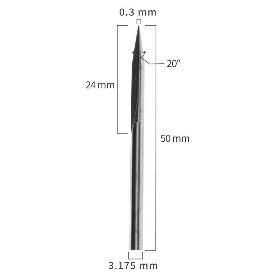 Straight Groove V-bits for Snapmaker 3LÜ