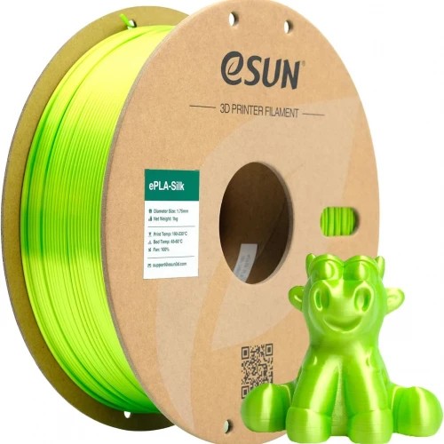 eSUN 1,75 mm ePLA-Silk Limon Yeşili Filament (1 KG)