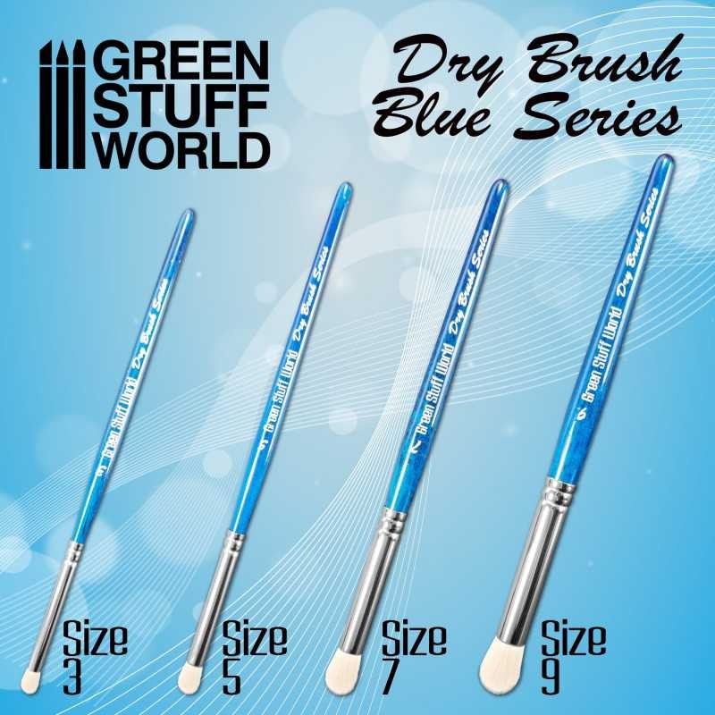 GREEN STUFF WORLD 2955 BLUE SERIES Dry Brush Size 7 - NO 7 KURU FIRÇALAMA FIRÇASI