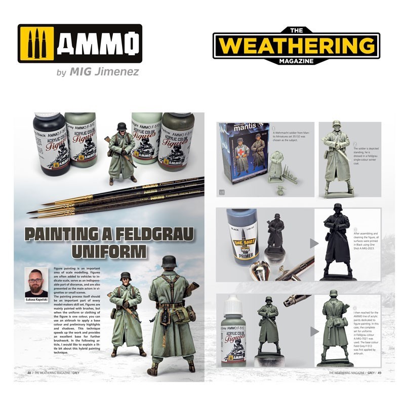 AMMO MIG 4534 THE WEATHERING MAGAZINE #35 – Grey ENGLISH