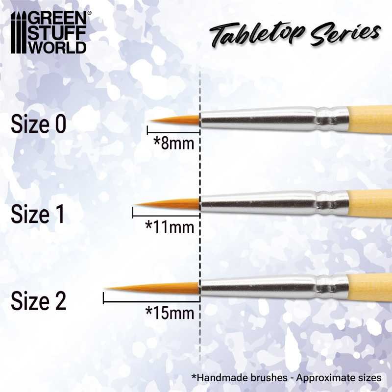 GREEN STUFF WORLD 5798 TABLETOP SERIES Synthetic Brush Size 0 - SENTETİK FIRÇA