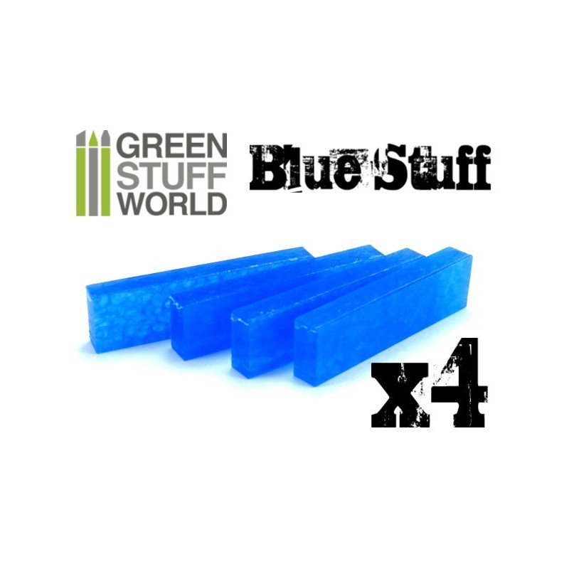 GREEN STUFF WORLD 9015 Blue Stuff Mold 4 Bars TEKRARLANABİLİR KALIP