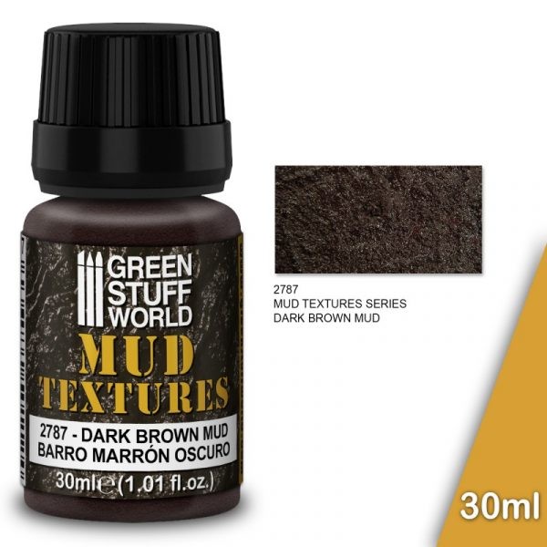 GREEN STUFF WORLD 2787 MUD TEXTURES DARK BROWN MUD 30ML – KOYU KAHVERENGİ ÇAMUR DOKUSU