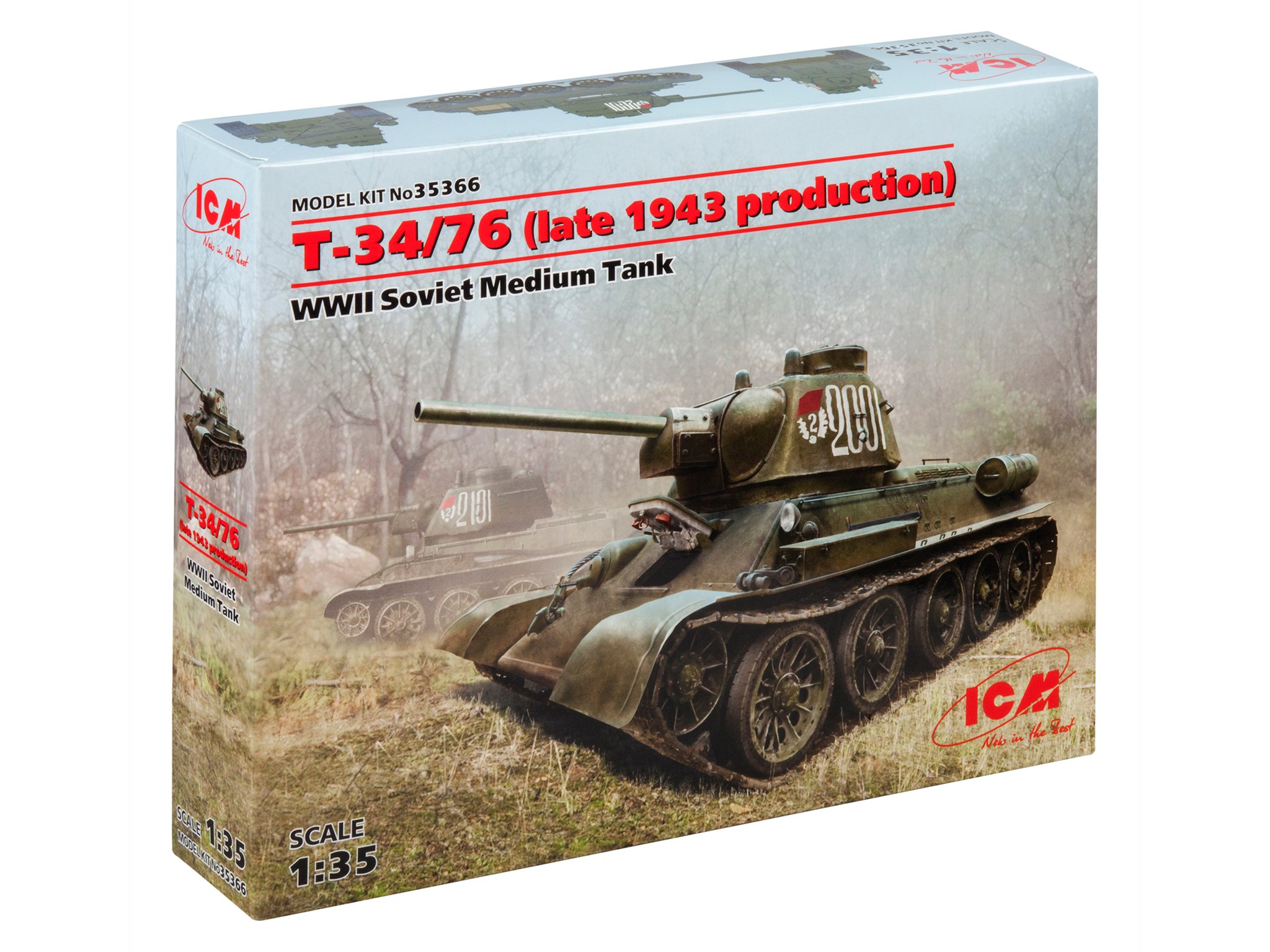 ICM 35366 1/35 T-34/76 SOVYET TANK MAKETİ