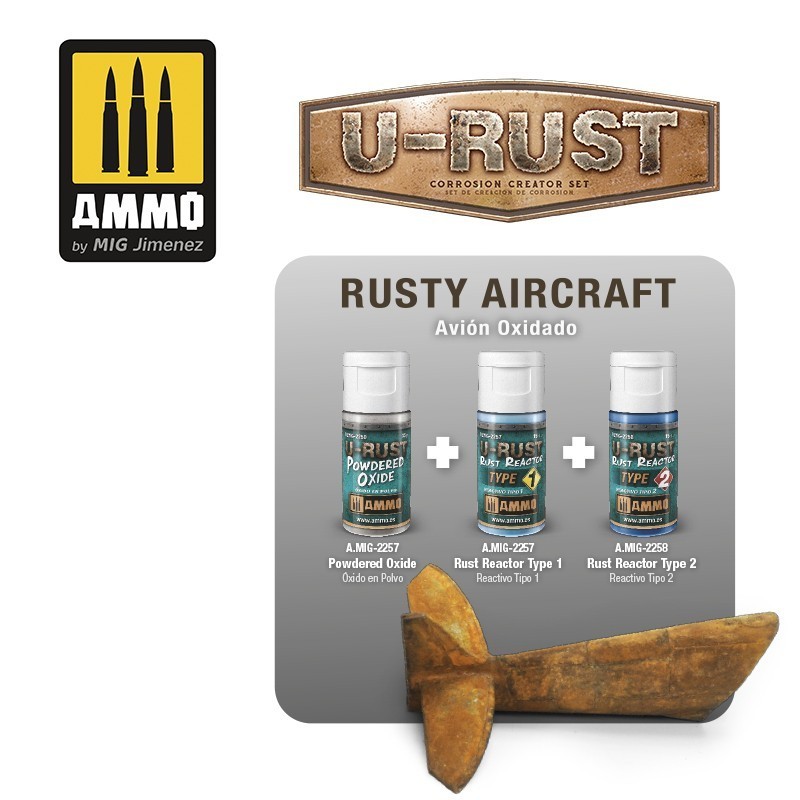 AMMO MIG 2258 U-RUST Rust Reactor Type 2 PAS TOZU AKTİVATÖRÜ TİP 2