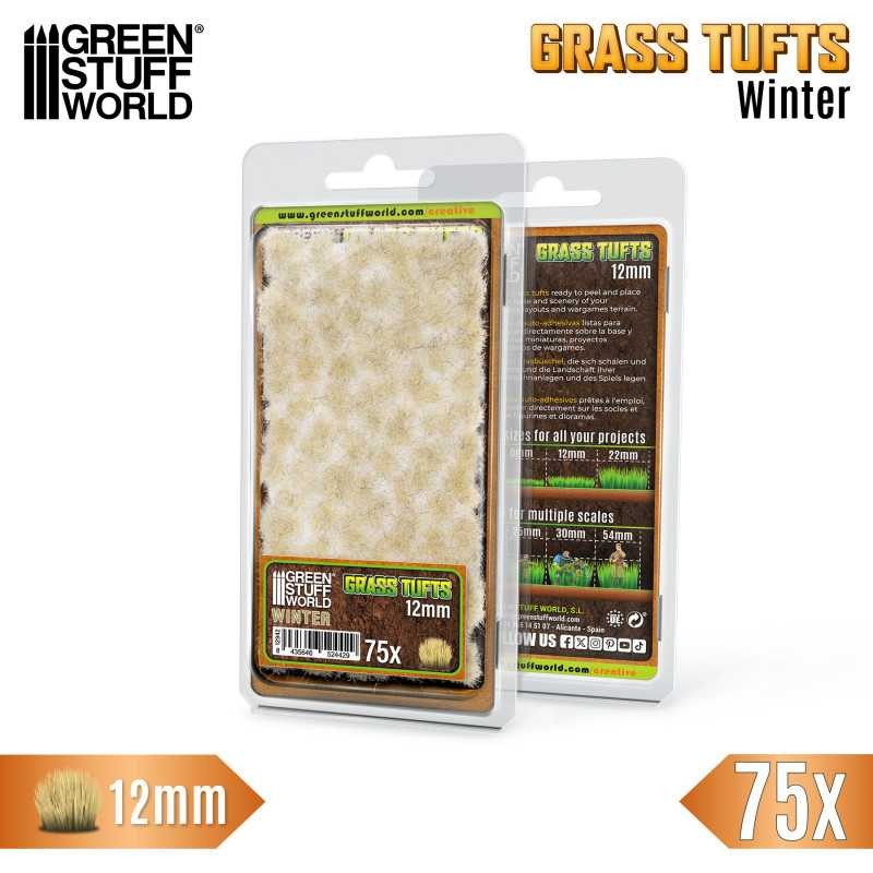 GREEN STUFF WORLD 12942 Grass TUFTS 12mm self-adhesive WINTER - 12MM KIŞ ÇİM ÖBEĞİ