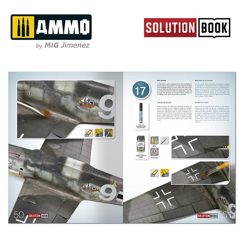 AMMO MIG 6526 How to Paint WWII Luftwaffe Mid War Aircraft SOLUTION BOOK - İKİNCİ DÜNYA SAVAŞI ORTA GEÇ DÖNEM ALMAN UÇAKLARI BOYAMA TEKNİKLERİ KİTABI