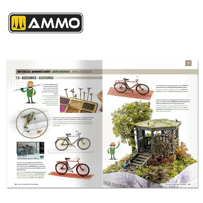 AMMO MIG 6254 Modelling School – How to use Vegetation in your Dioramas DİORAMALARDA BİTKİ ÖRTÜSÜ TEKNİKLERİ KİTABI