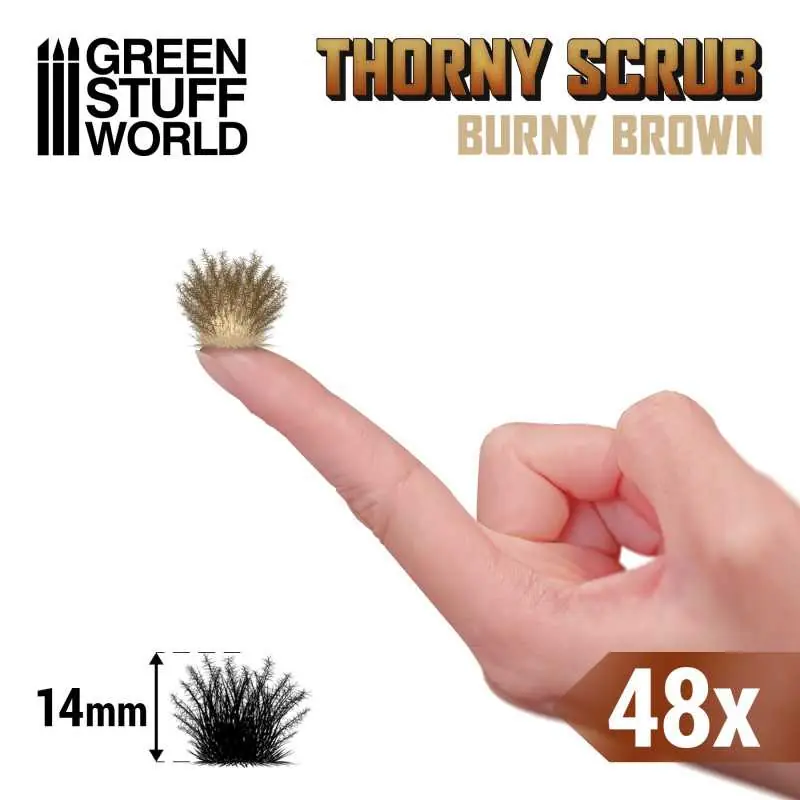 GREEN STUFF WORLD 11506 Thorny Scrubs - BURNY BROWN - YANMIŞ KAHVERENGİ