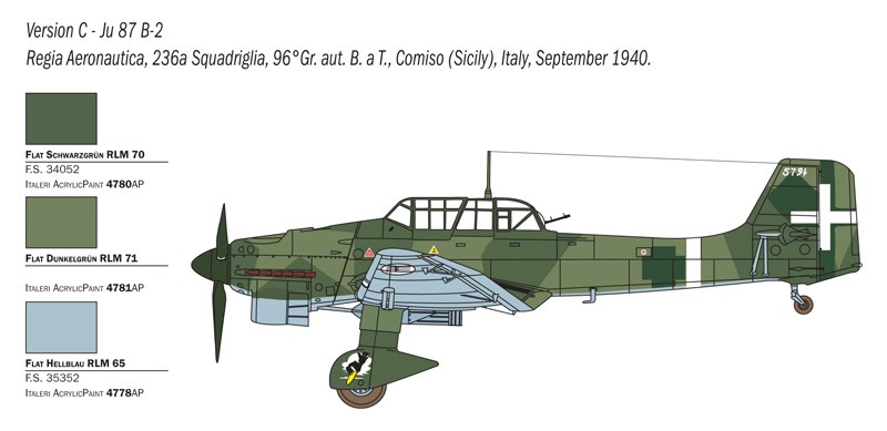 ITALERI 2769 1/48 JU 87 B-2/R-2 "PICCHIATELLO" ASKERİ UÇAK MAKETİ