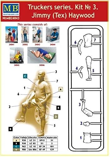 MASTER BOX 1/24 24043 Truckers series. Jimmy (Tex) Haywood.