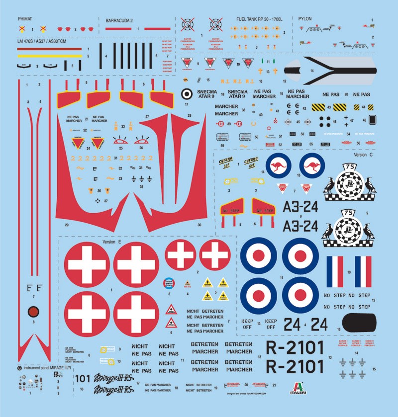 ITALERI 2510 1/32 MIRAGE III E/R SAVAŞ UÇAĞI MAKETİ