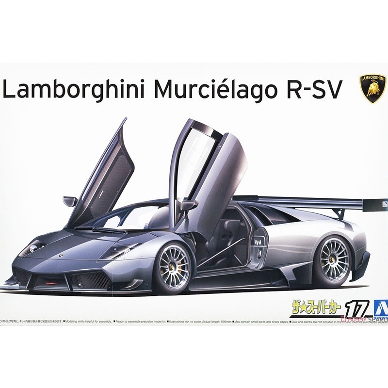 AOSHIMA 63743 1/24 Lamborghini Murcielago R-SV N 17 ARABA MAKETİ