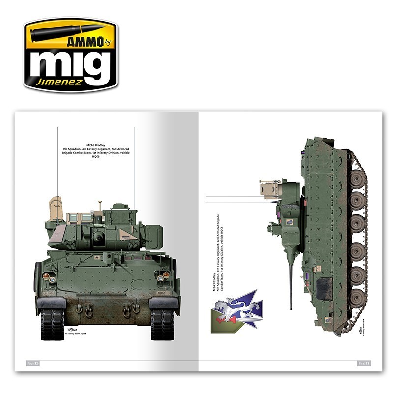 AMMO MIG 5951  M2A3 Bradley Fighting Vehicle in Europe Vol. 1 REFERANS FOTOĞRAFLARI KİTABI