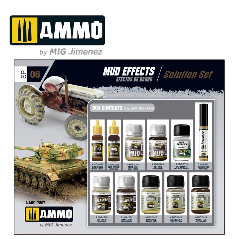 AMMO MIG 7807 SUPER PACK MUD EFFECTS ÇAMUR EFEKTLERİ SETİ