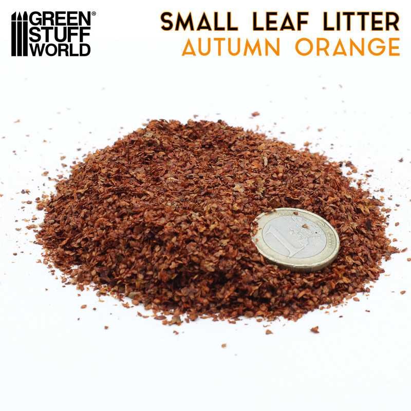 GREEN STUFF WORLD 13247 Small Leaf Litter - Autumn Orange Color KULLANIMA HAZIR KÜÇÜK YAPRAK