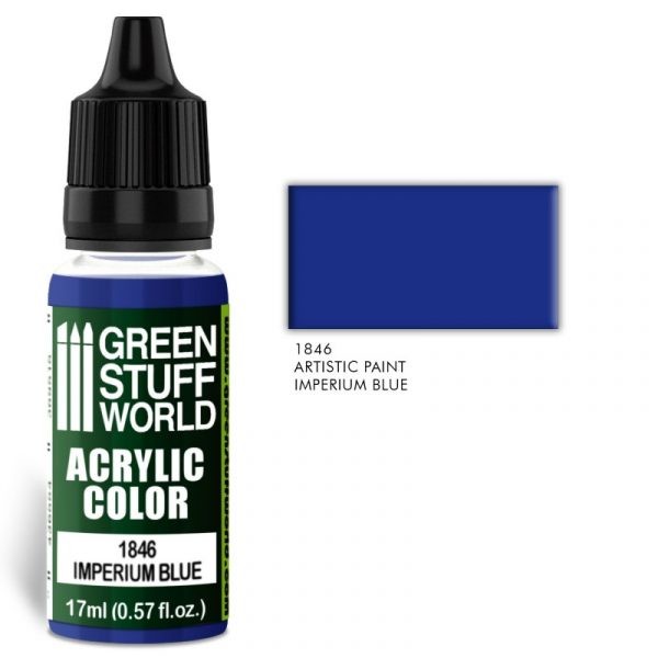 GREEN STUFF WORLD Acrylıc 1846 Color IMPERIUM BLUE MAKET BOYASI