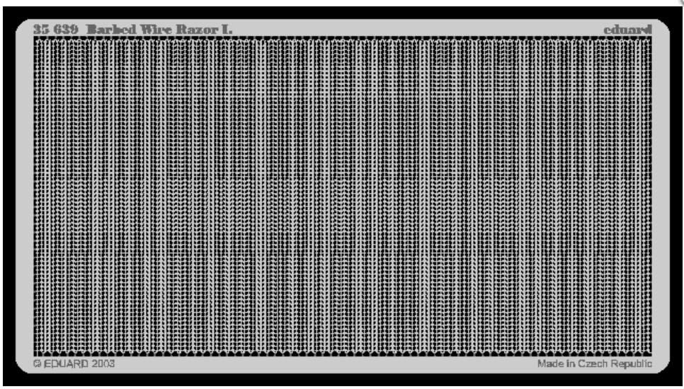 EDUARD 35639 1/35 Barbed Wire Rezor I (8m) DİKENLİ JİLET TEL DETAY SETİ