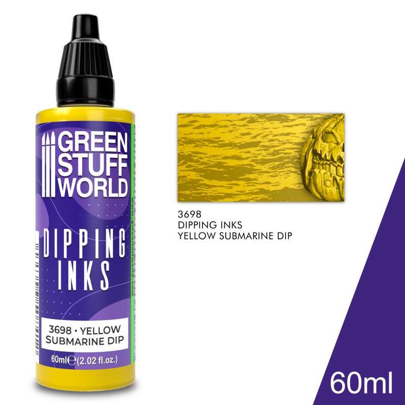 GREEN STUFF WORLD 3698 Dipping Ink Yellow Submarine Dip MAKET BOYASI 60 ml