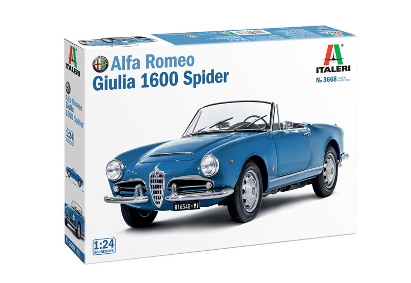 ITALERI 3668 1/24 Alfa Romeo Giulia 1600 Spider ARABA MAKETİ