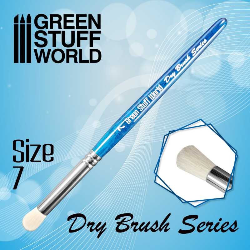 GREEN STUFF WORLD 2955 BLUE SERIES Dry Brush Size 7 - NO 7 KURU FIRÇALAMA FIRÇASI