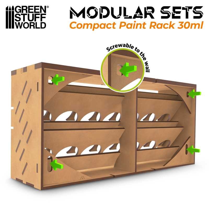 GREEN STUFF WORLD 14173 Vertical Paint Organizer 30ml COMPACT -14'LÜ BOYA STANDI 30 ML