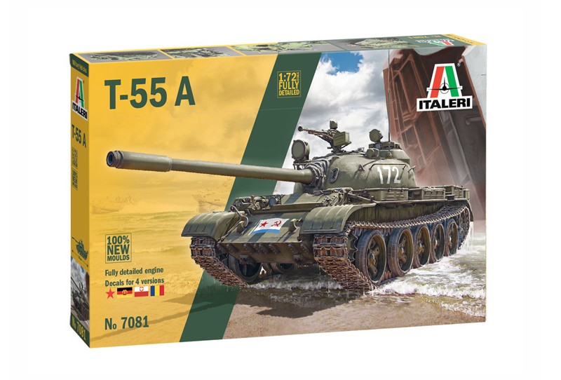 ITALERI 7081 1/72 T-55 A RUS TANK MAKETİ