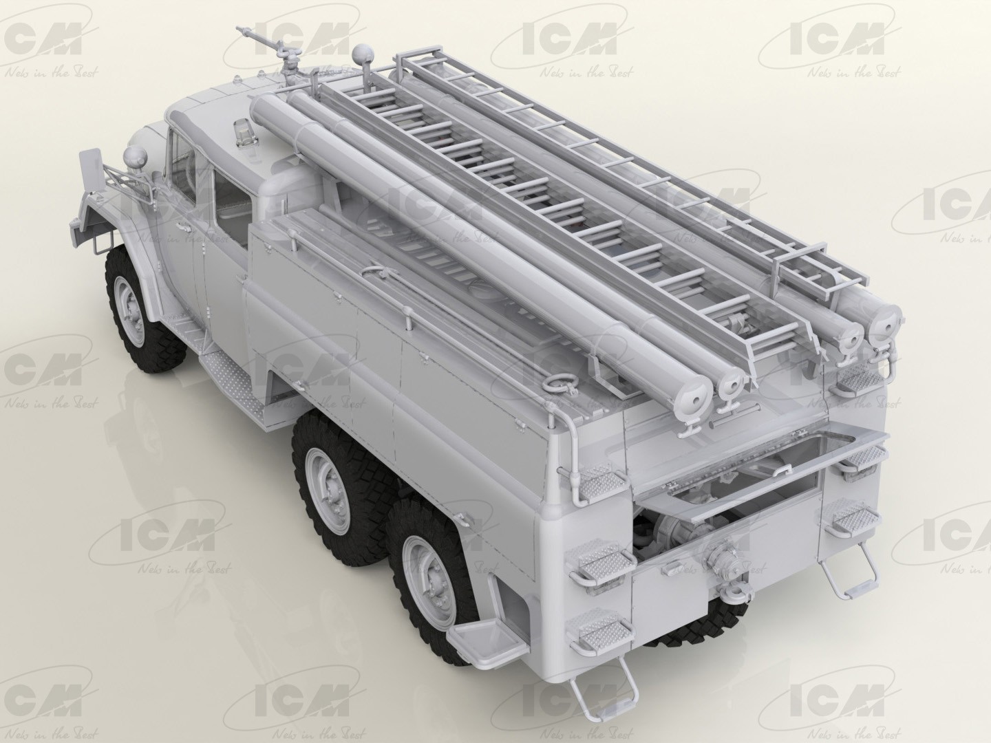 ICM 35519 1/35 AC-40-137A SOVYET İTFAİYE KAMYONU MAKETİ