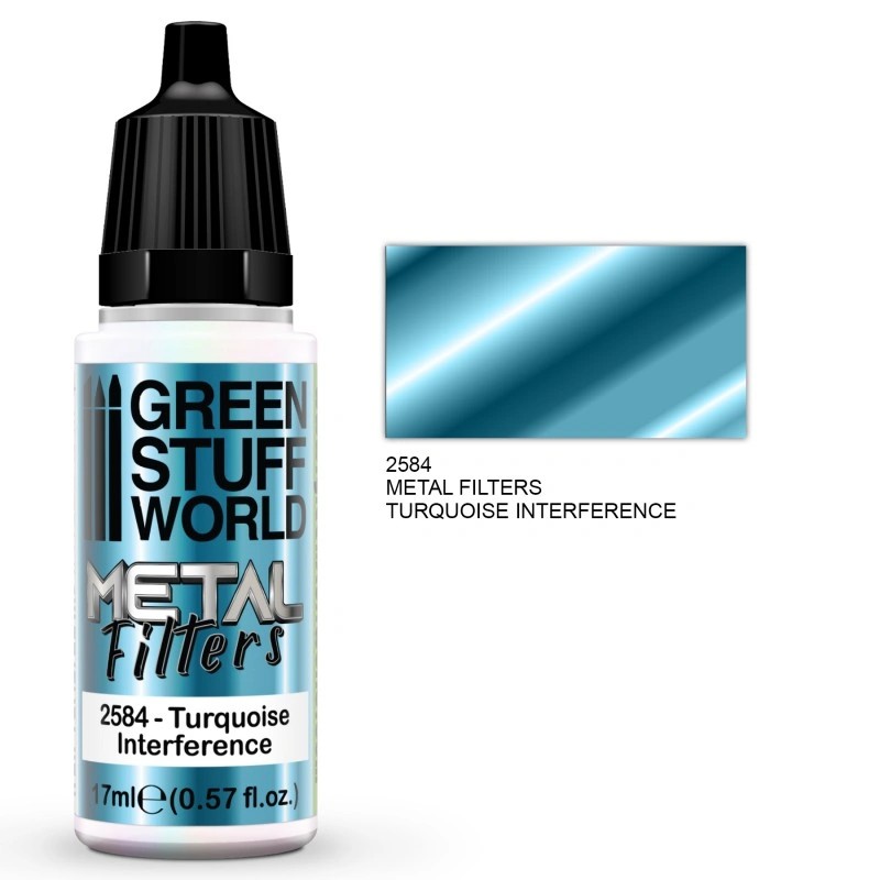 GREEN STUFF WORLD 2584 Metal Filters - Turquoise Interference METALİK EFEKT FİLTRESİ- TURKUAZ