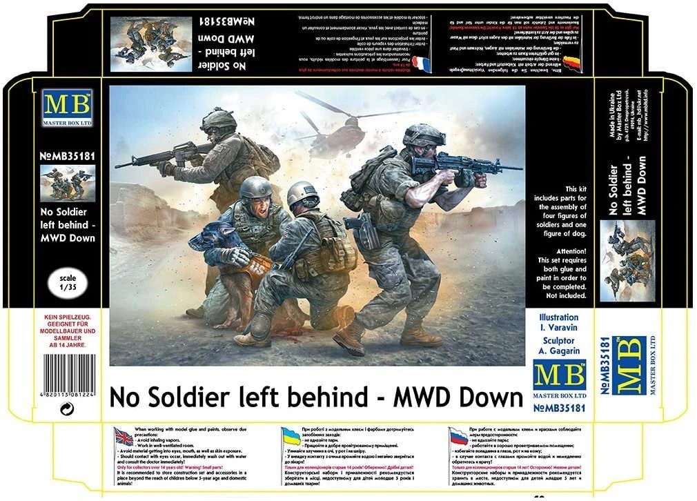 MASTER BOX 1/35 35181 "No Soldier left behind - MWD Down"
