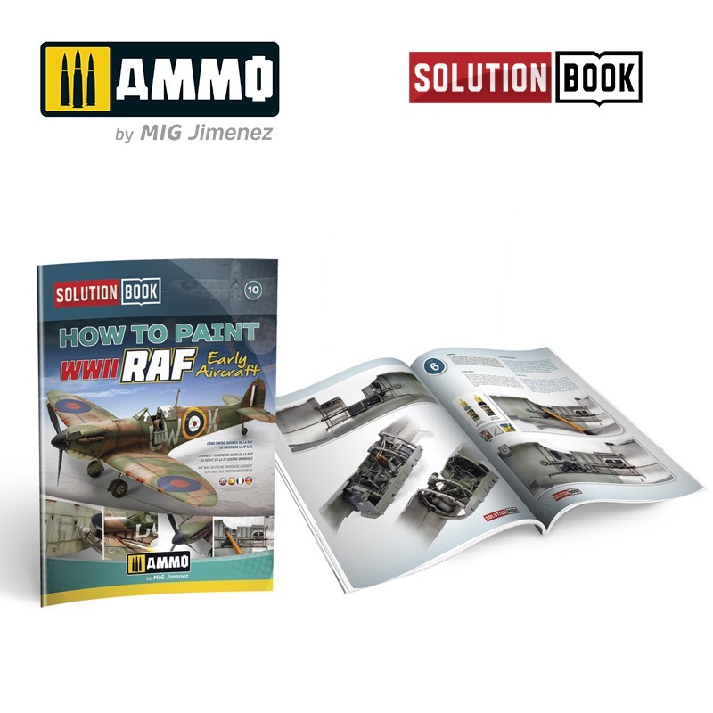 AMMO MIG 6522 WWII RAF EARLY AIRCRAFT SOLUTION BOOK