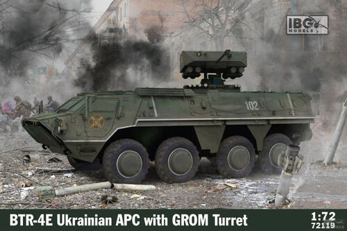 IBG MODELS 72119 1/72 BTR-4E UKRAINIAN APC WITH GROM TURRET MODERN UKRAYNA ZIRHLI MUHAREBE ARACI MAKETİ