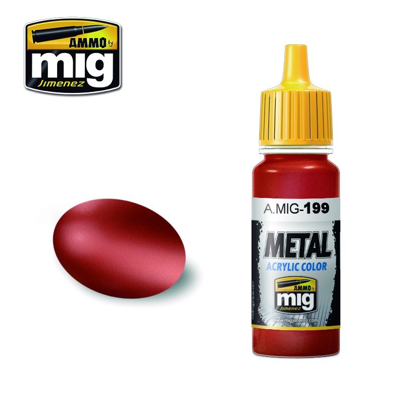 AMMO MIG 0199 Copper Metalik Maket Boyası