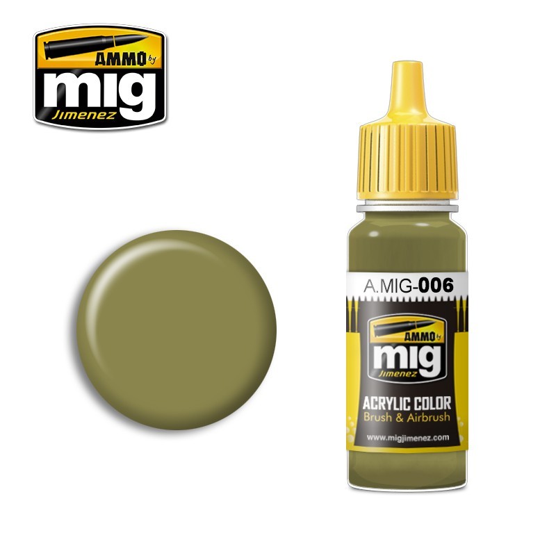 AMMO MIG 0006 RAL 7008 GRAUGRÜN OPT. 2 MAKET BOYASI