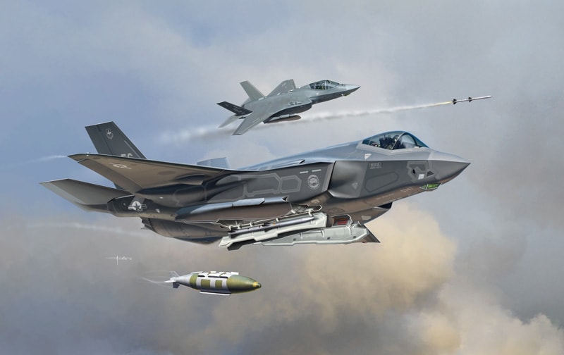 ITALERI 1331 1/72 F - 35A Lightning ll YENİ NESİL SAVAŞ UÇAĞI MAKETİ