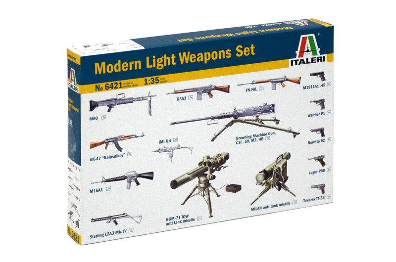 ITALERI 6421 1/35 MODERN LIGHT WEAPON SET ASKERİ SİLAH MAKETİ