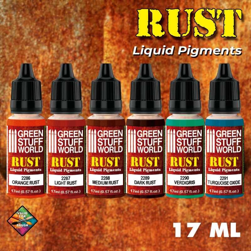 GREEN STUFF WORLD 10126 Liquid Pigments Set Rust - SIVI PAS PİGMENT SETİ