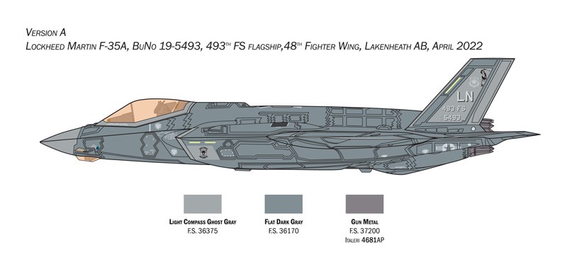ITALERI 1464 1/72 F-35A LIGHTNING II CTOL version (Beast Mode) SAVAŞ UÇAĞI MAKETİ
