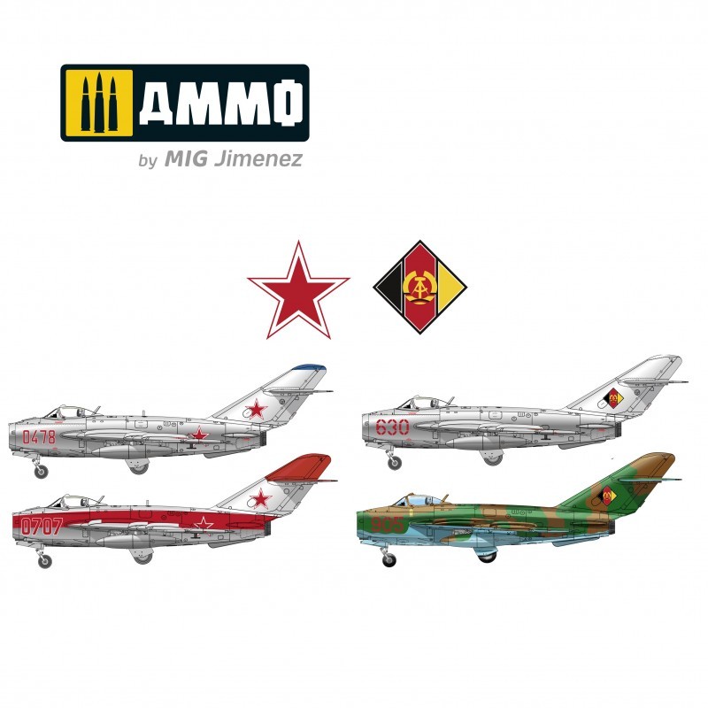 AMMO MIG 8512 1/48 MiG-17F / LIM-5 U.S.S.R.-G.D.R. (Premium Edition) Savaş Uçağı Maketi