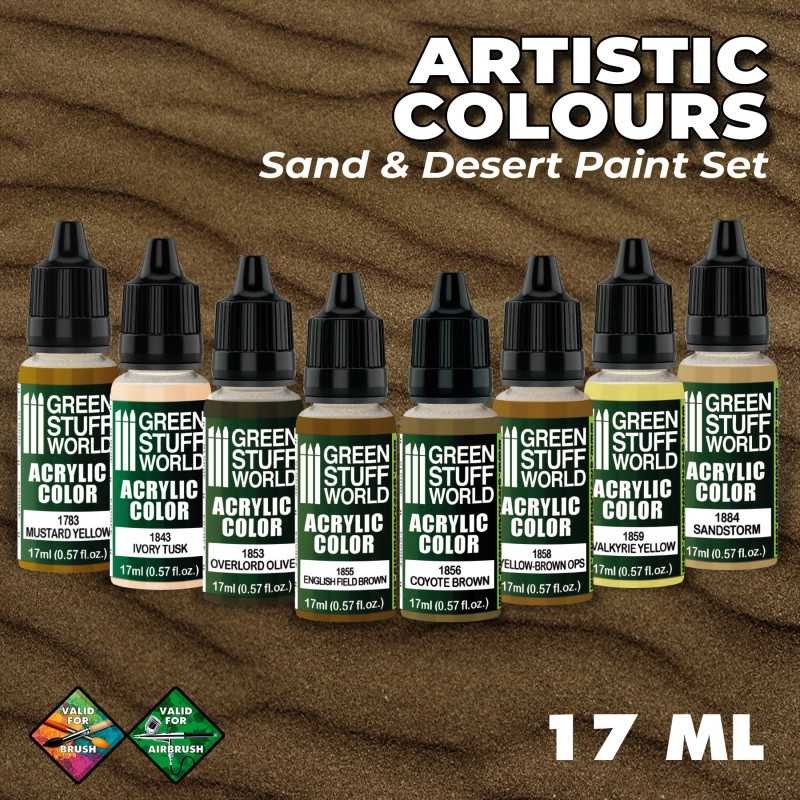 GREEN STUFF WORLD 10125 Paint Set - Sand and Desert - KUM VE ÇÖL BOYAMA SETİ