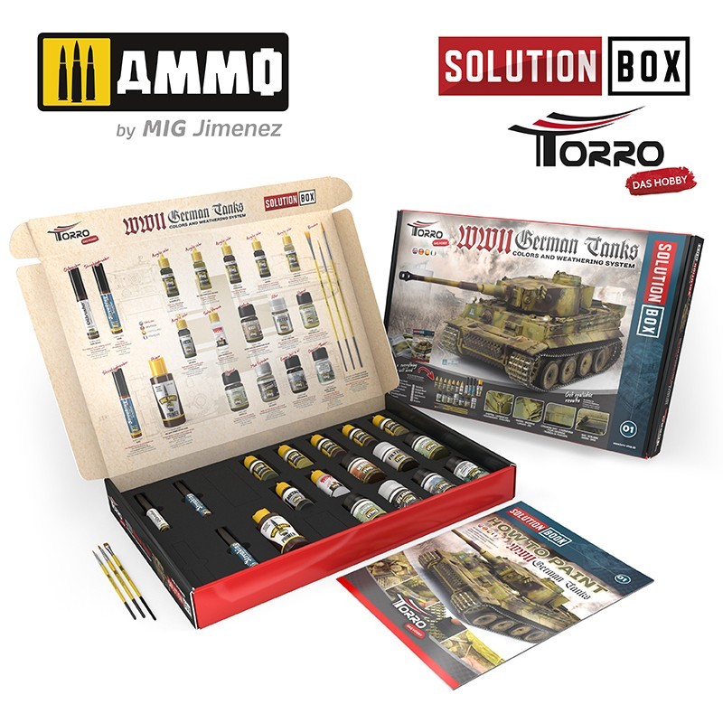 AMMO MIG WWII GERMAN TANKS SOLUTION BOX ALMAN TANKLARI BOYAMA SETİ