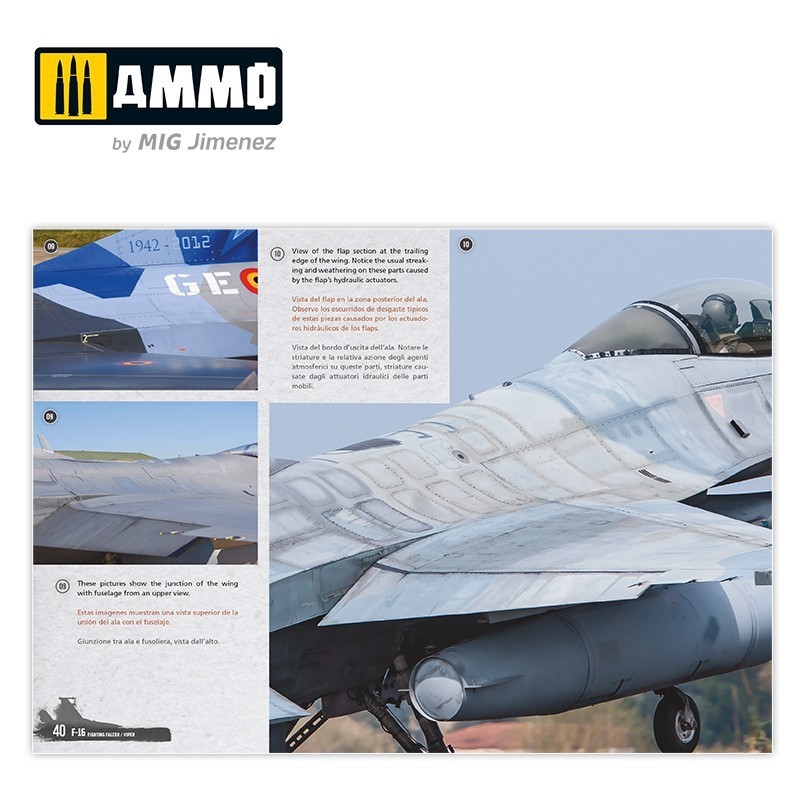 AMMO MIG 6029 F-16 Fighting Falcon / VIPER - VISUAL MODELERS GUIDE REFERANS FOTOĞRAFLARI DERGİSİ