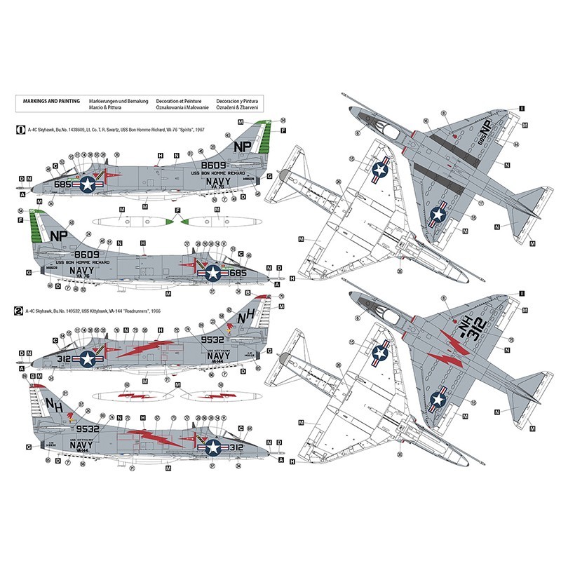 HOBBY 2000 48032 1/48 Douglas A-4C Skyhawk Savaş Uçağı Maketi