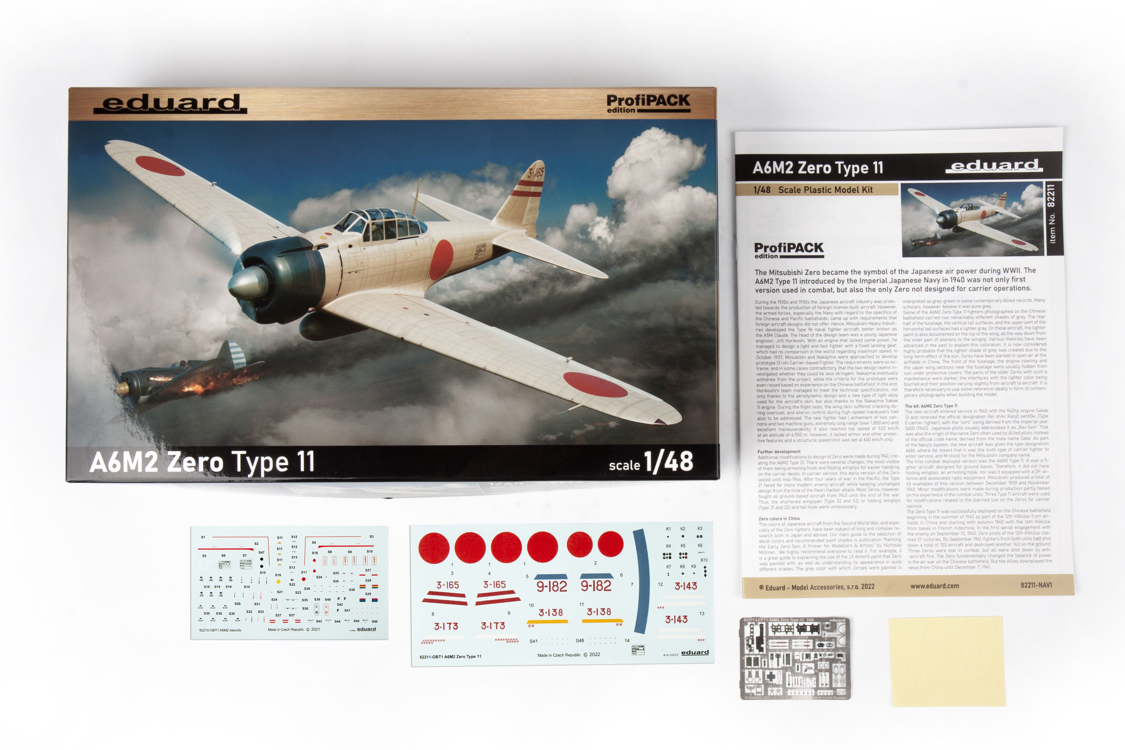 EDUARD 82211 1/48 A6M2 ZERO TYPE 11 SAVAŞ UÇAĞI MAKETİ