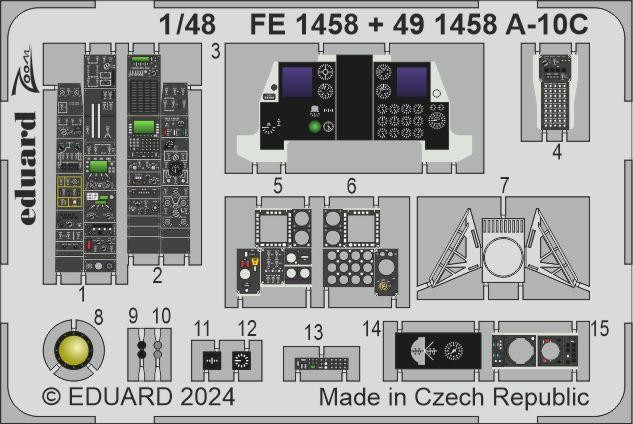 EDUARD FE1458 1/48 A-10C KOKPİT DETAY SETİ