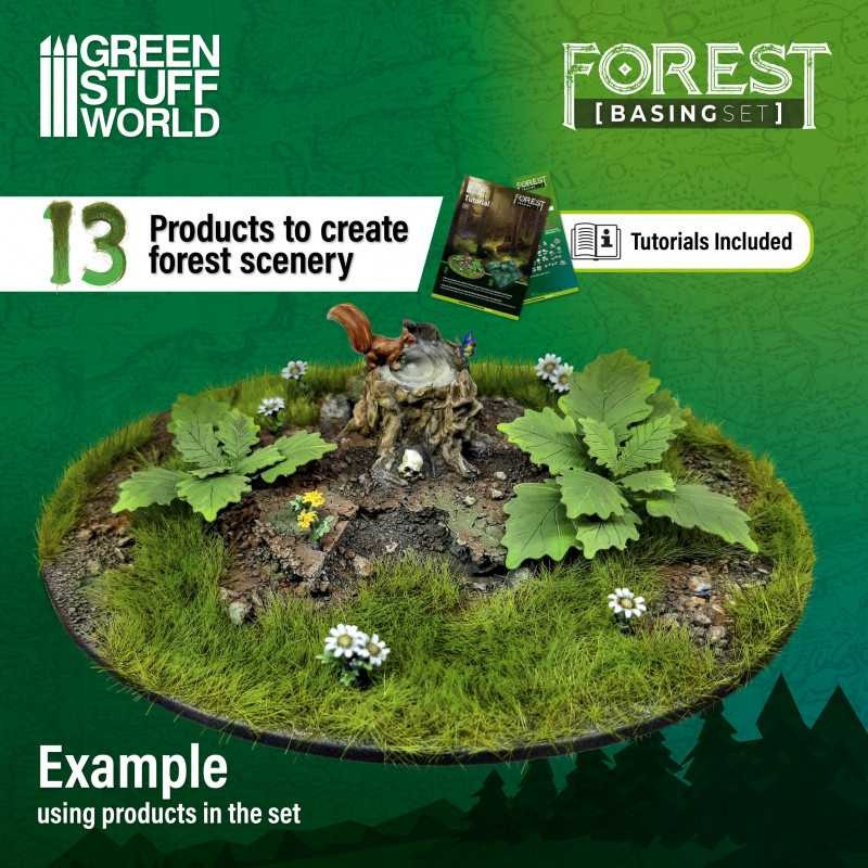 GREEN STUFF WORLD 11639 Basing Sets - Forest ORMAN VE AĞAÇLIK ALAN DİORAMA SETİ