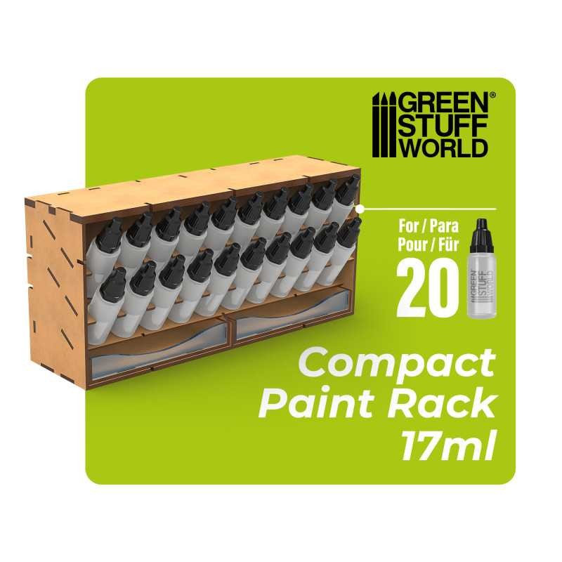 GREEN STUFF WORLD 14172 Vertical Paint Organizer 17ml COMPACT - 2 ÇEKMECELİ 20'lu BOYA STANDI 17 ML