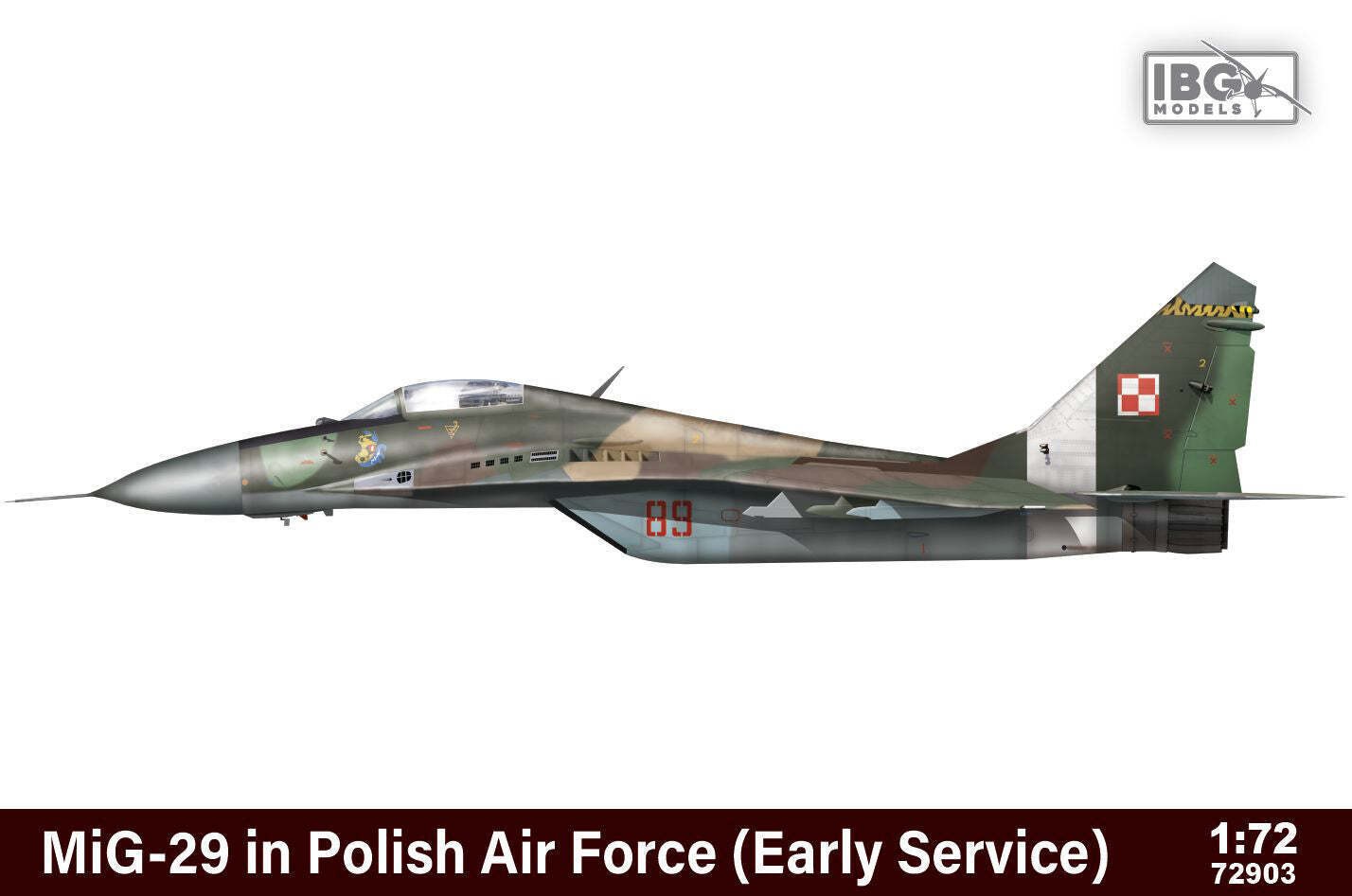 IBG MODELS 72903 1/72 MIG-29 IN POLISH AIR FORCE POLONYA HAVA KUVVETLERİ ASKERİ UÇAK MAKETİ